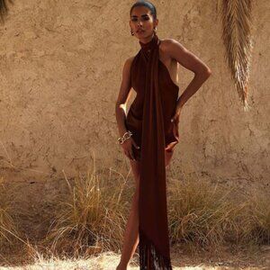 Rat & Boa Serafia Dress in Cocoa